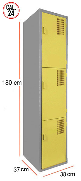 locker 3 puertas serie c sun